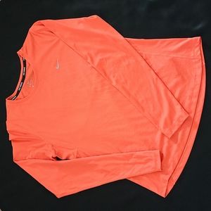 🖤Nike Running🤍 orange long sleeve top